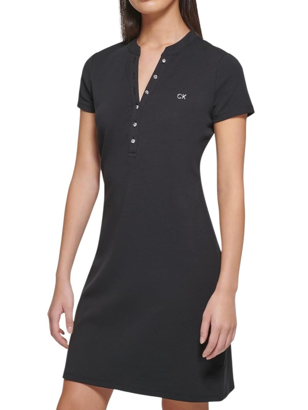 Calvin Klein Womens Everyday Cotton DressCasual Dress, Sz L